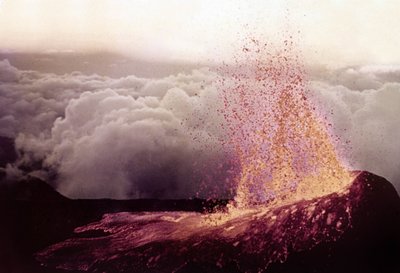 Vulkanausbruch, Piton de la Fournaise von Unknown